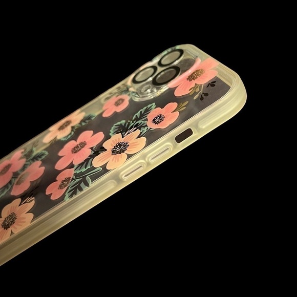 SONIX Clear Floral iPhone 12 Pro Max Case with Metallic accents - Picture 5 of 8